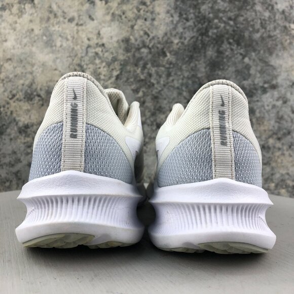 Nike Women's Size 7 Downshifter 10 White Silver Running Sneakers CI9984-100 - Picture 7 of 13